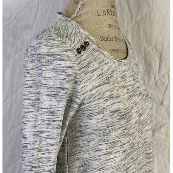 Anthropologie Gray Sweater By Saturday Sunday Peasant - Picture 6 of 9